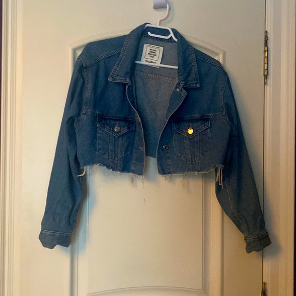 Pull&Bear cropped denim jacket - Picture 1 of 5